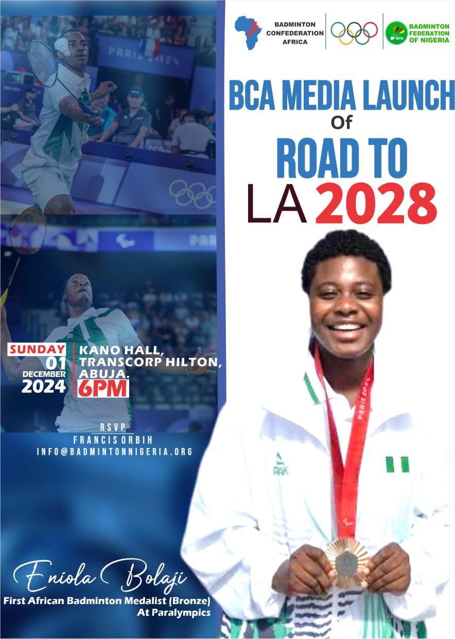 Badminton Confederation Africa launches “Path to Olympic Glory” in Nigeria