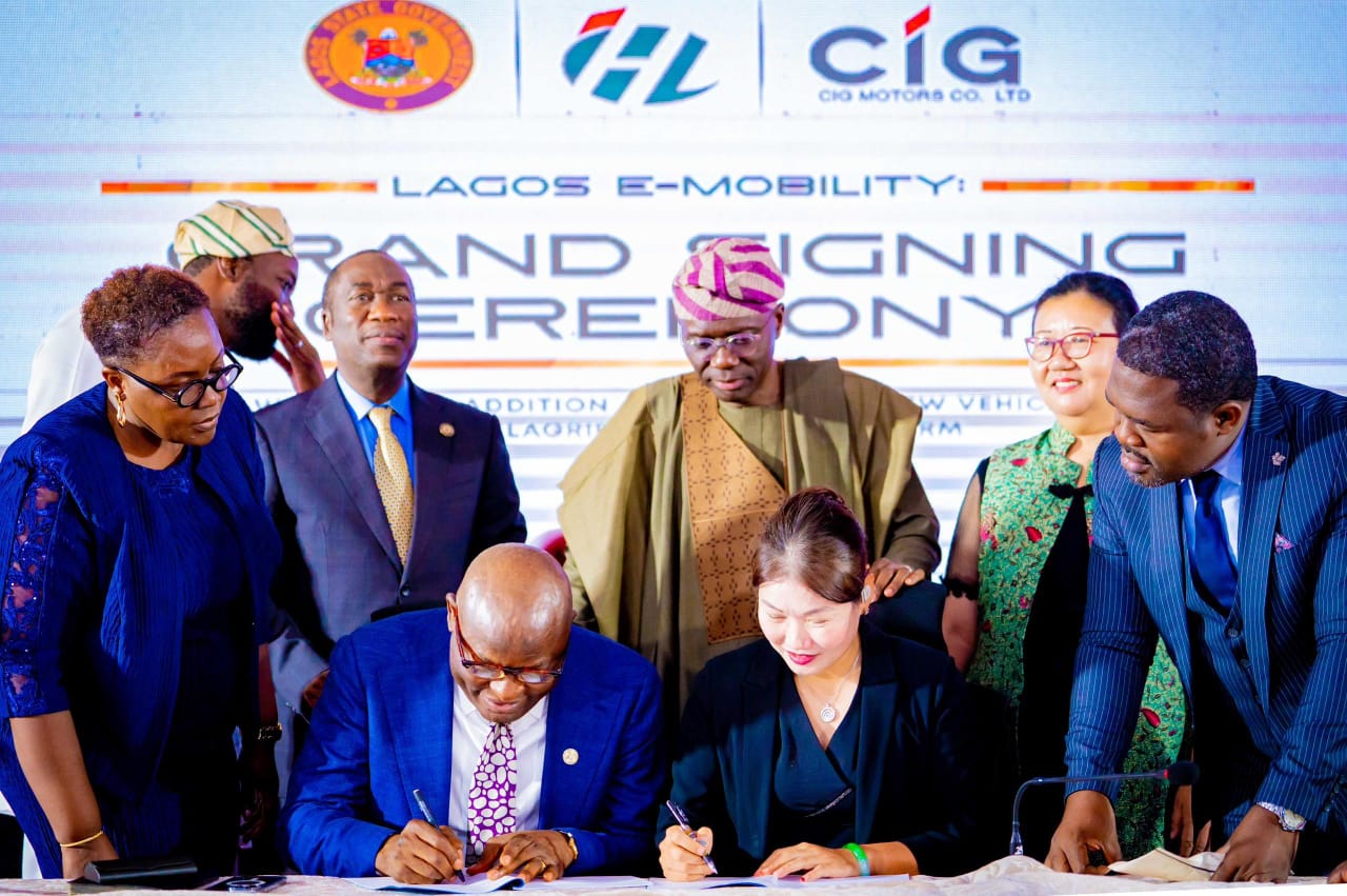 Lagos, CIG Motors sign joint venture deal to roll out 5,000 new smart taxis  ........Sanwo-Olu: ‘We’re changing Lagos transport narrative with $260 million investment’