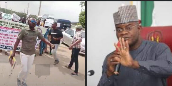 Arrest Him Now: As Protesters Storm EFCC, Demand Probe, Arrest Of Ex-Kogi Governor Yahaya Bello.