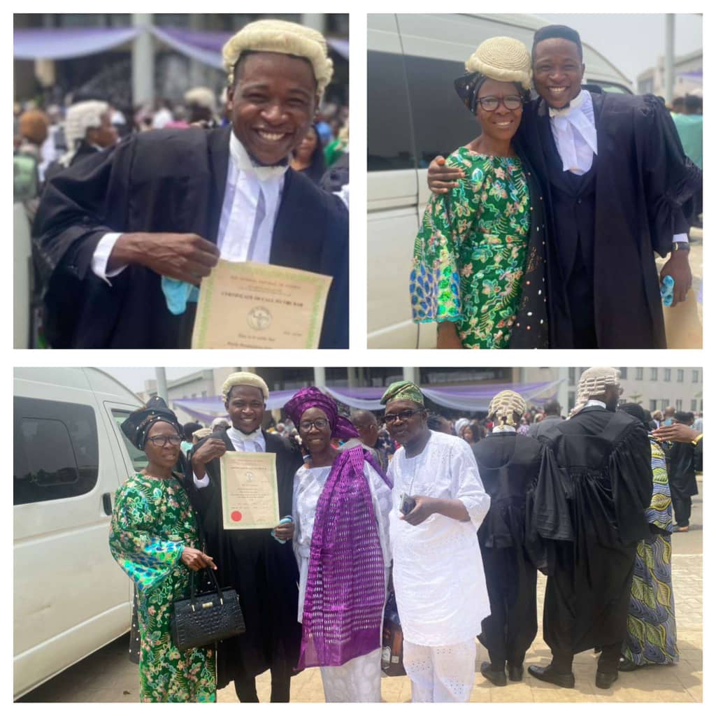 **CALL TO BAR: Bar Sope Bosede Celebrates as He Joined 4,412 Others at The Body of Benchers, Abuja**