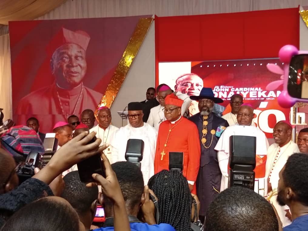 80th Birthday celebration: What Akpabio, Gowon, Lulu Briggs, others said about Cardinal Onaiyekan 