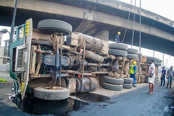 Accidents: LASG warns truck drivers of height restriction barriers at bridges