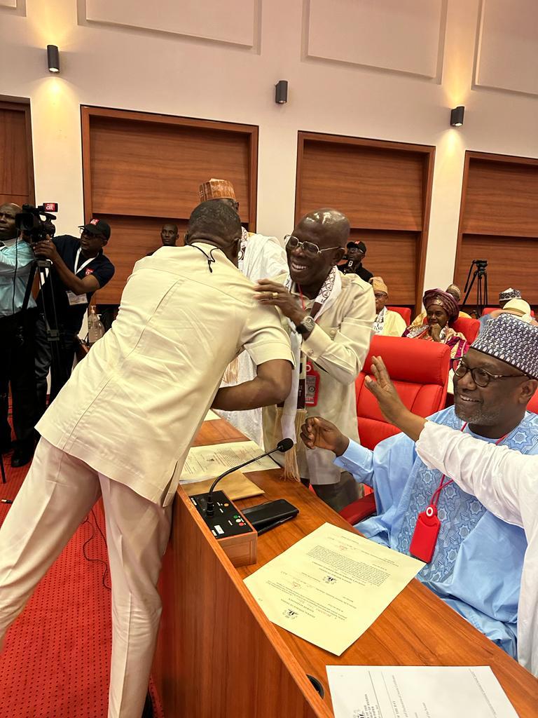 Shaibu On Surprised Visits To Leadership Of Edo Assembly*  gets rousing welcome from Assembly staff