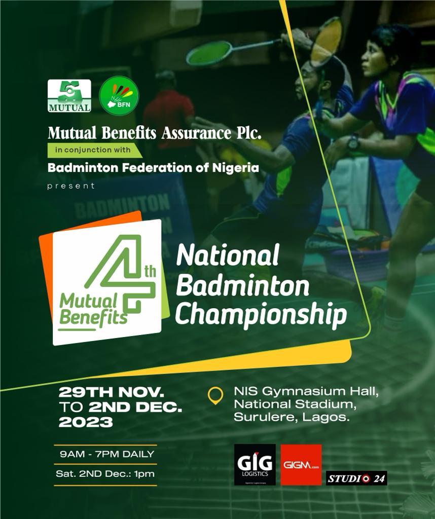 *Mutual Benefits National Badminton Championship kicks off in Lagos*