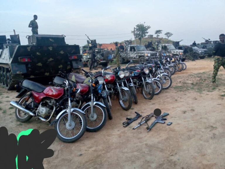 Terrorism: Troops arrest 2 ammunition suppliers, recover weapons, 16 motorcycles in Kaduna   