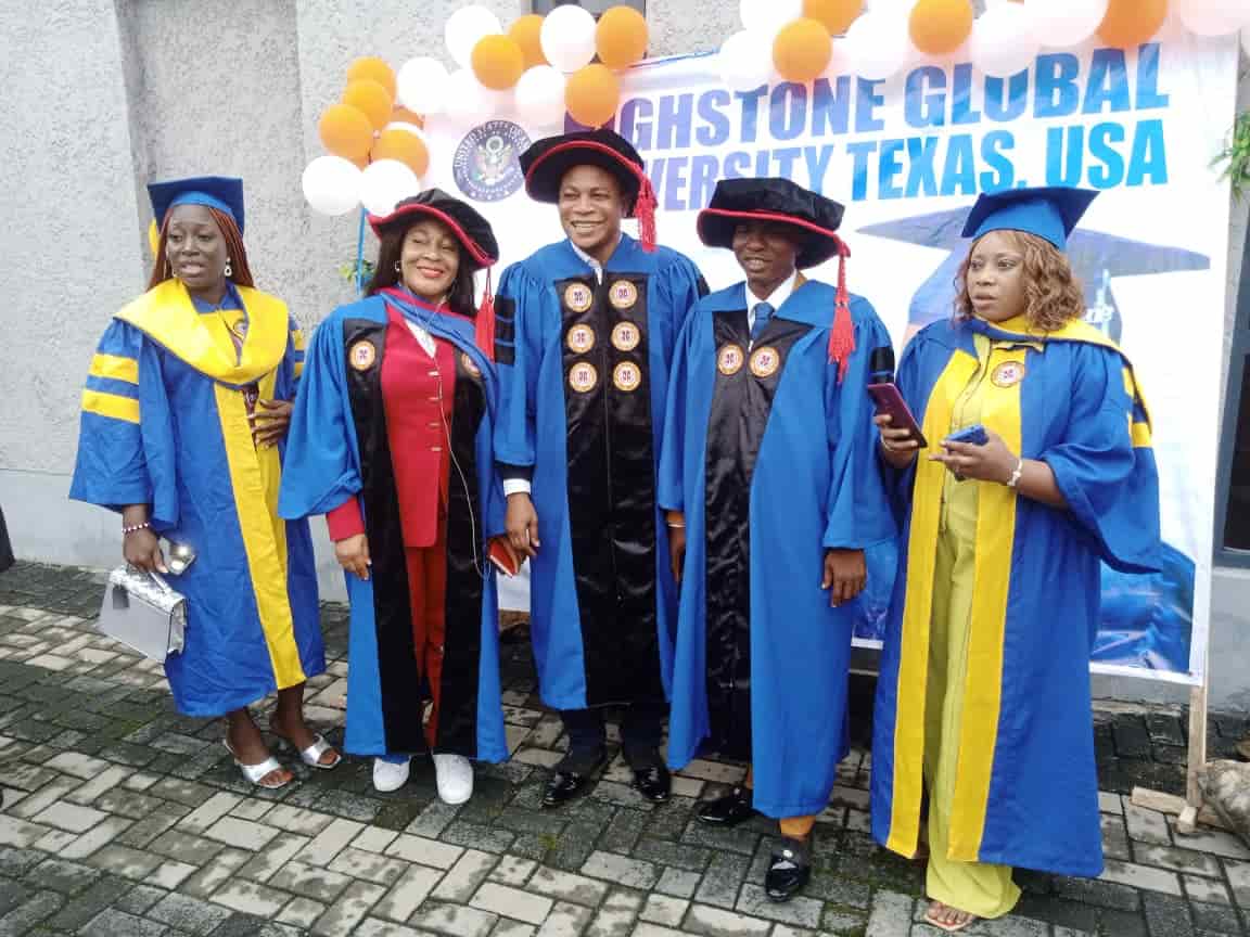 Highstone Global University, USA President charges graduating students on the need for hard work