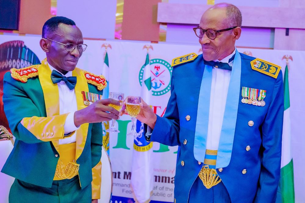 Military holds regimental dinner in hounour of President Buhari