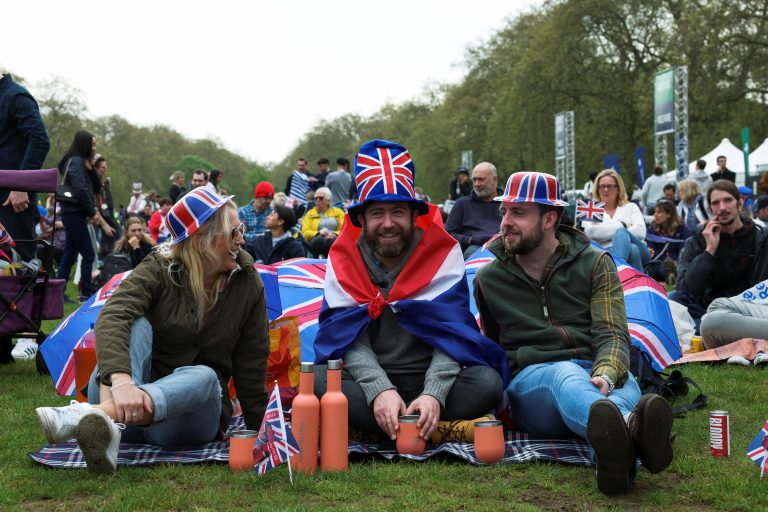 King Charles’ coronation draws thousands in paper crowns and plastic tiaras