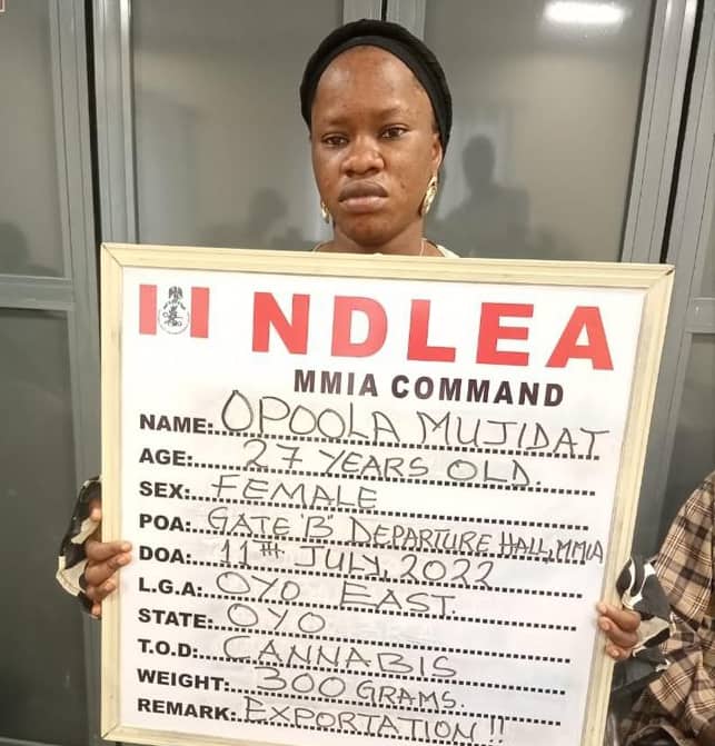 NDLEA arrests drug queen with narcotics at Lagos Airport