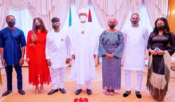 Osinbajo pays Christmas homage to President Buhari in Aso Villa