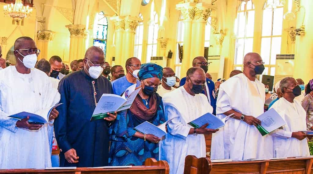 Osinbajo, Jonathan, Gowon, Sanwo-Olu, others attend Shonekan's funeral in Lagos