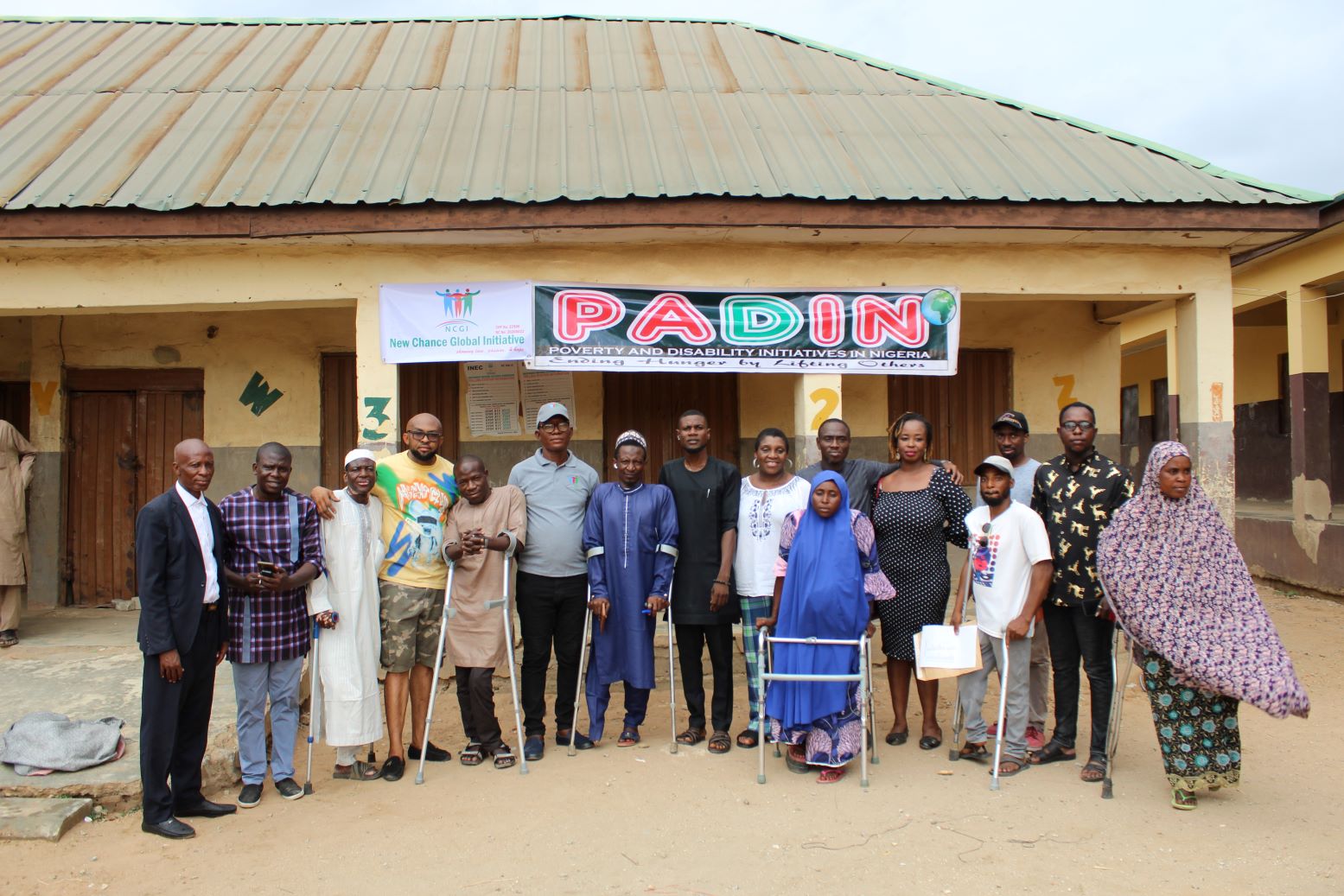 A group photograph with some of the beneficiaries 