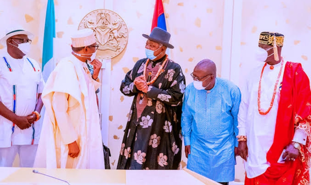 Buhari, Ijaw leaders meet in Aso Rock