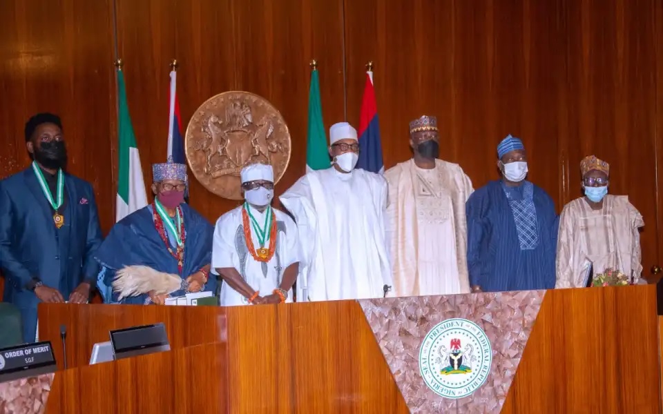 Buhari confers national awards on three Nigerians