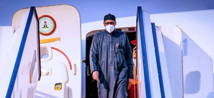 Buhari returns to Abuja after routine medical check-up in UK