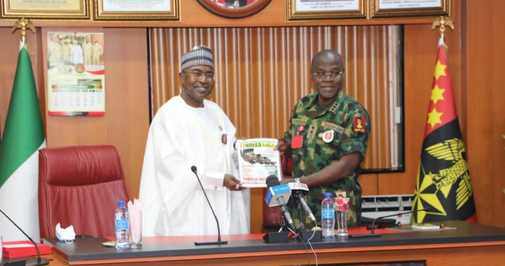 Military backs drug war as Marwa meets CDS, Army, Navy, Airforce chiefs