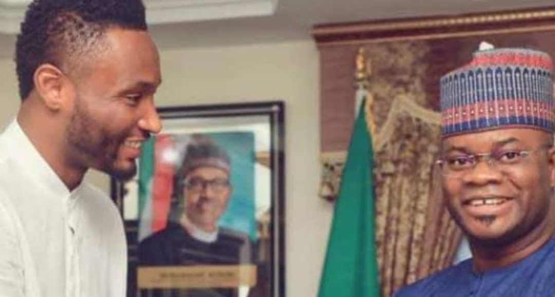 Mikel Obi visits Yahaya Bello, harps on youth leadership